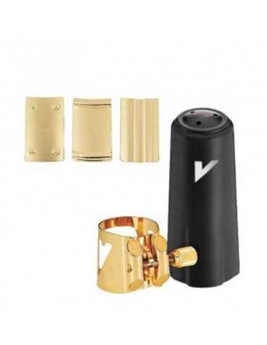 Abrazadera y Boquillero Saxofón Alto Vandoren Optimum LC-07P