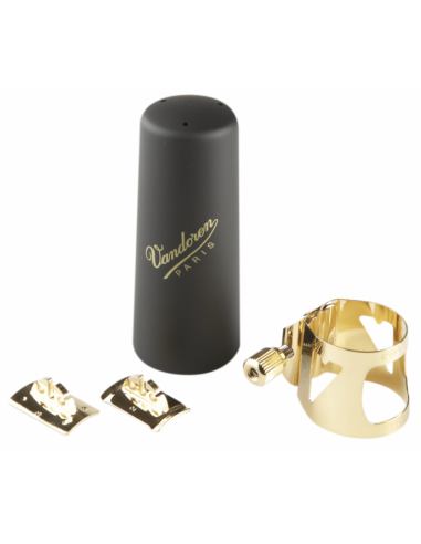 Abrazadera y Boquillero Saxofón Soprano Vandoren Optimun LC-06P