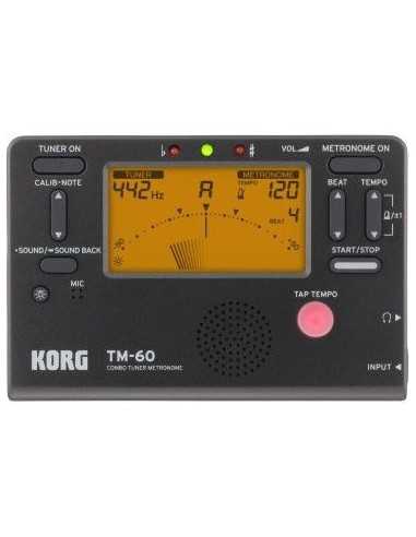 Afinador Metrónomo Korg TM-60 Negro