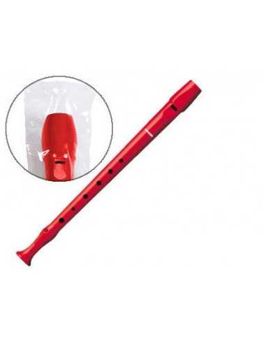 Flauta Dulce Hohner 95084-RD Plástico Digitación Alemana 1 Pieza Roja