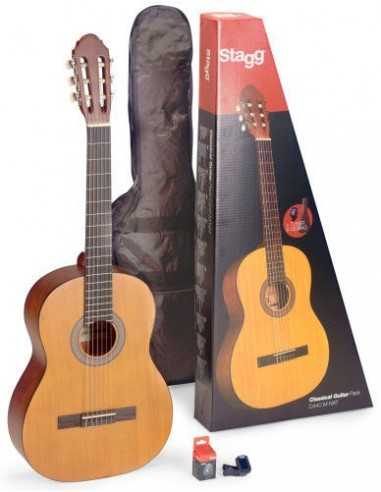 Guitarra Clásica Stagg Pack (Guitarra Clásica/Funda/Afinador Pinza )