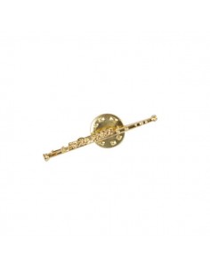 Pin Flauta Travesera Dorado...