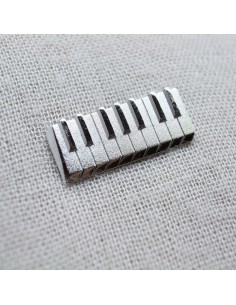 Pin Piano 3D Plateado