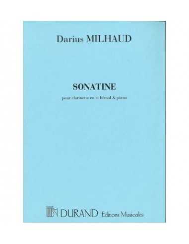 Sonatine pour Clarinette en Sib et Piano. Milhaud, D.