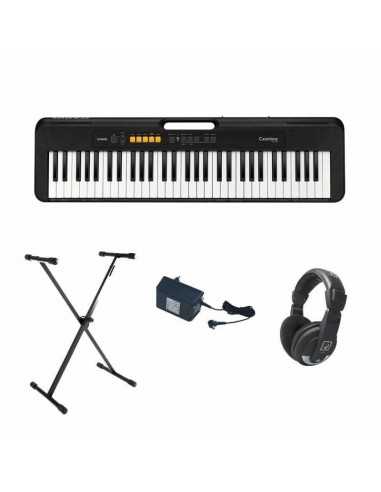 Teclado Casio CT-S100 Casiotone Kit (Auriculares QHP10 + Soporte AKS01 + Alim. AD95)