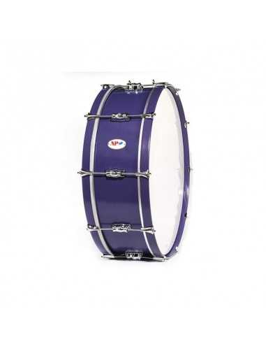 Bombo Marcha NP Crome 60X20 cm, Casco Morado, Aros Morado