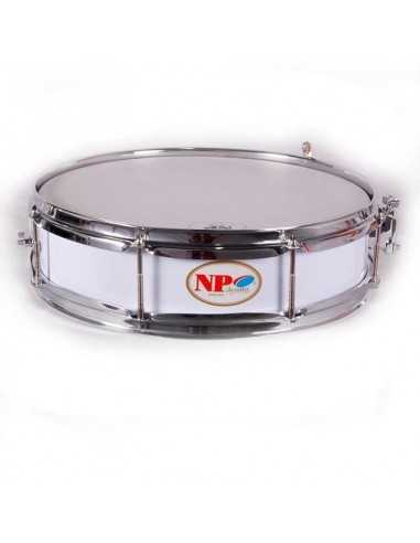 Caja Banda NP Crome Aluminio 35X09 cm, Casco Blanco, Aros Metálicos