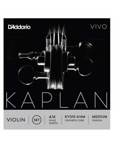 Cuerda Violín 4/4. 1ª-Mi D'Addario Kaplan Vivo KV311