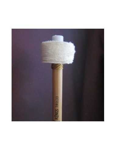 Baquetas Timbal Morgan Mallets Serie Ring Franela TR1133 Franela Medium Hard